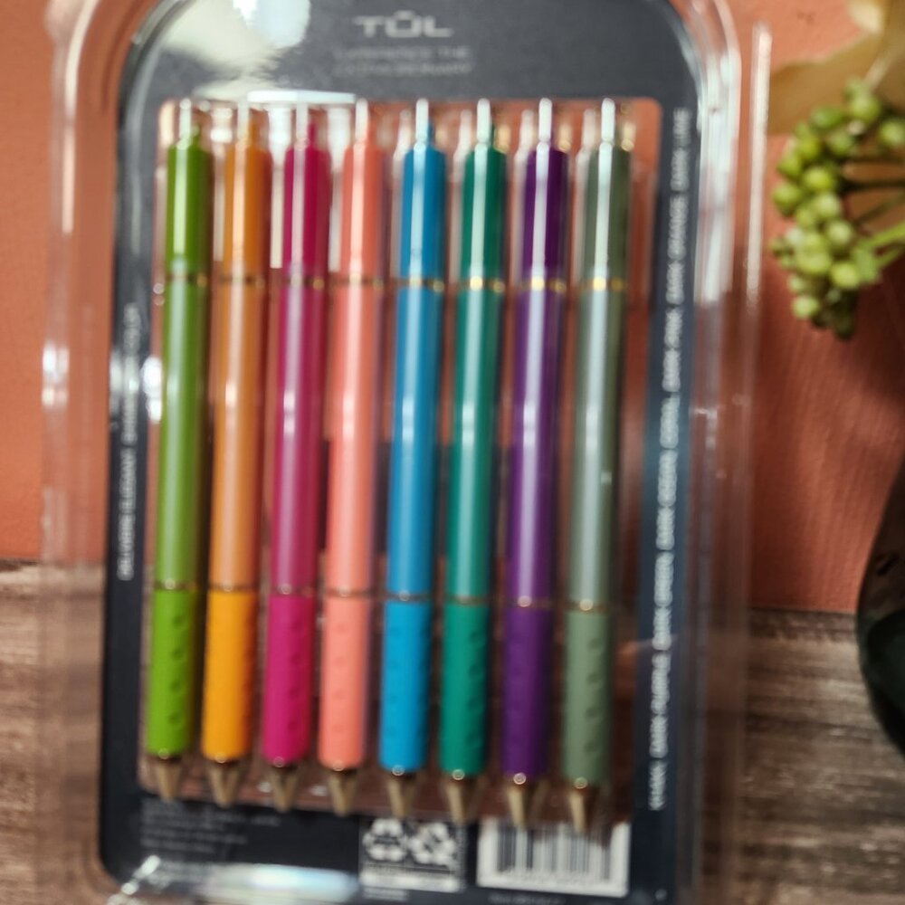 NWT TUL Metallic Gel Pens Medium Point 0.8 mm Assorted Deep Metallic Colors, 8pk - Picture 2 of 2
